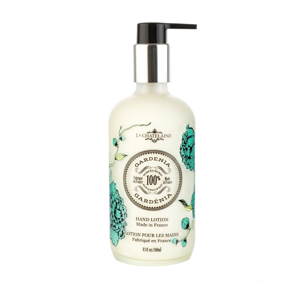An image of La Chatelaine Gardenia Hand Lotion 8.1 fl oz