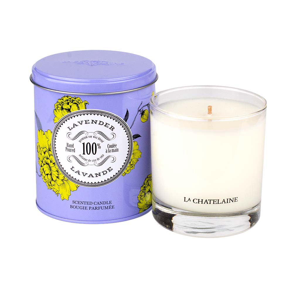 An image of La Chatelaine Lavender Scented Candle 8.8 oz