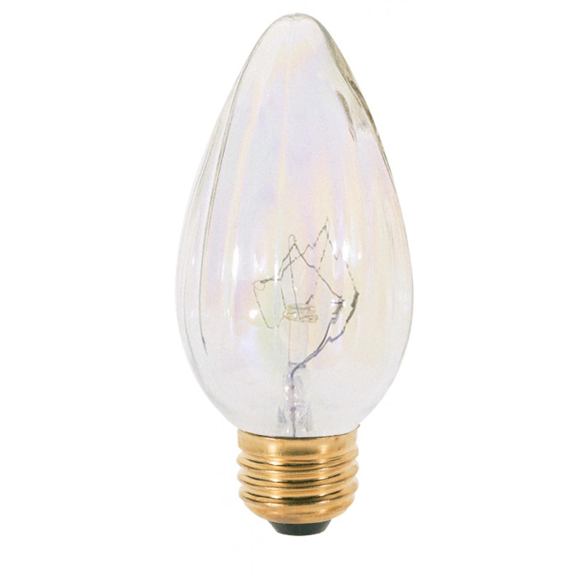 An image of Satco 40 watt F15 Incandescent-  Medium base 120 volts