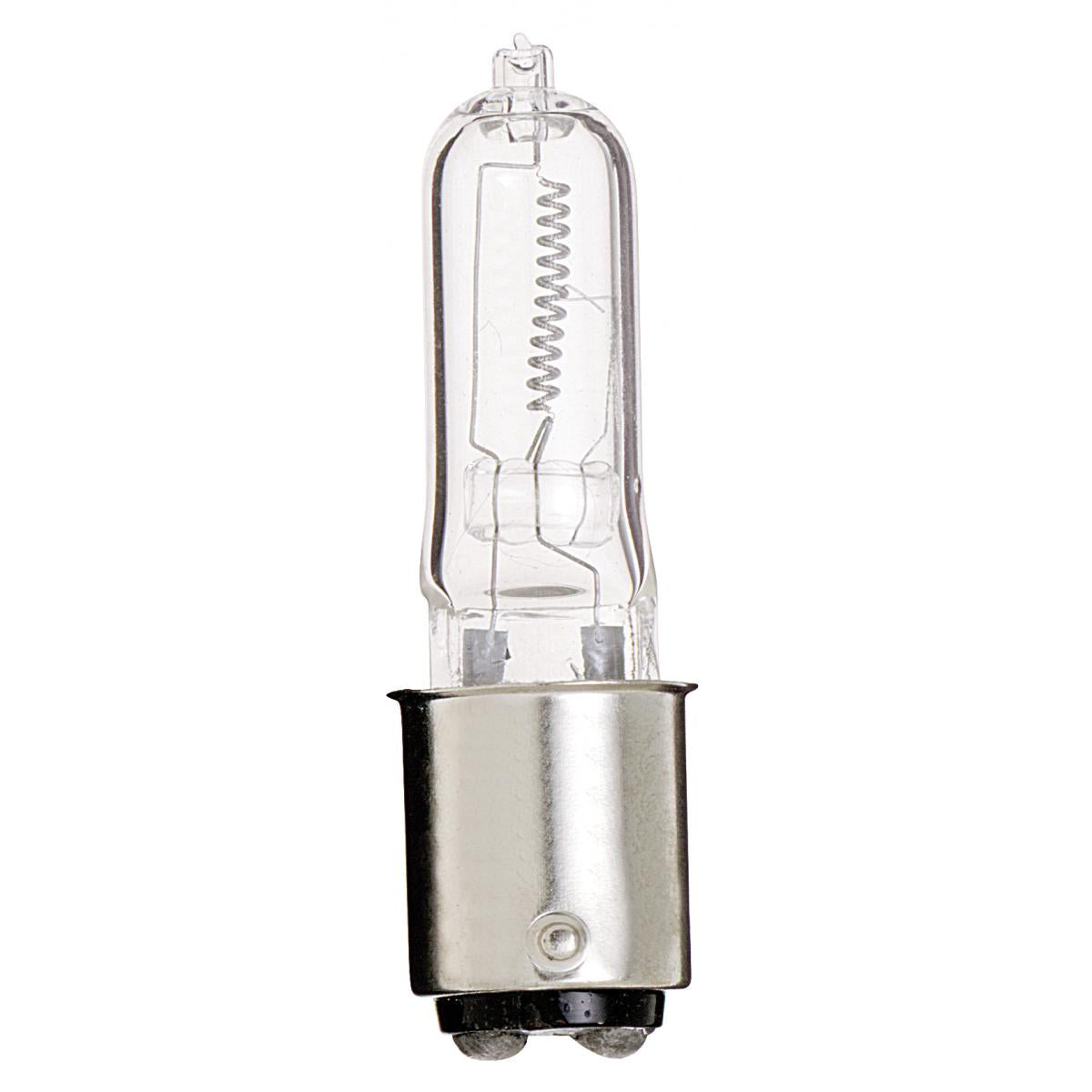 An image of Satco 150 watt Halogen T4.5- Clear DC Bay base 120 volts