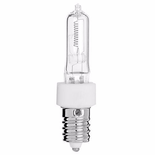 An image of Satco 100 watt Halogen T4- Clear European base 120 volts