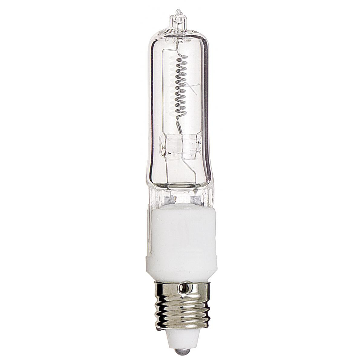 Satco 35 watt Halogen T4- Clear Mini Candelabra base 120 volts