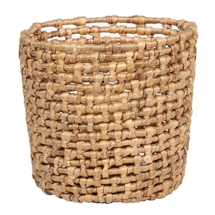 Pigeon and Poodle Astoria Round Wastebasket - Water Hyacinth