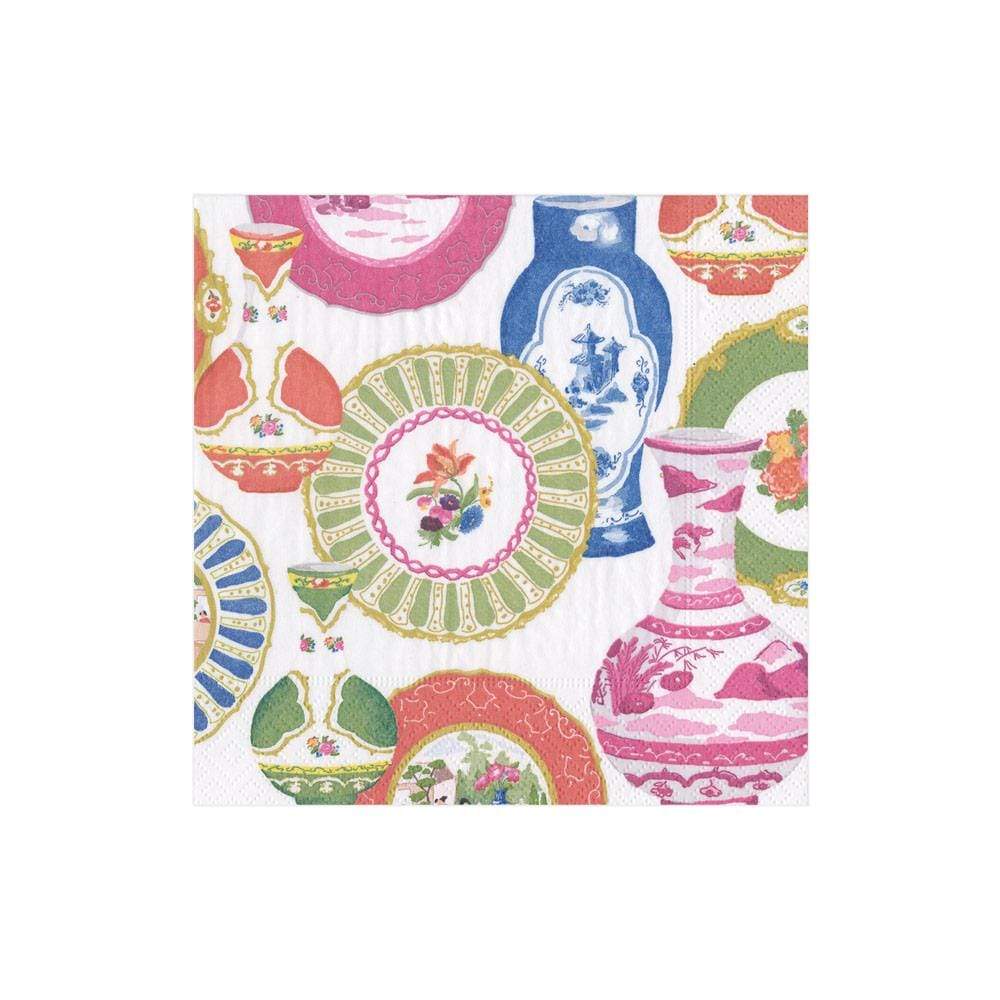 An image of Caspari Meissen Cocktail Napkins