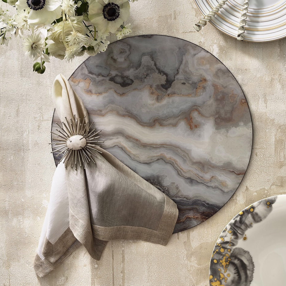 An image of Kim Seybert Agate Placemat - Set of 4