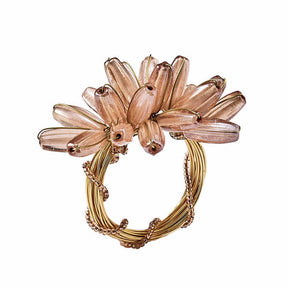 Kim Seybert Camellia Napkin Ring - Blush