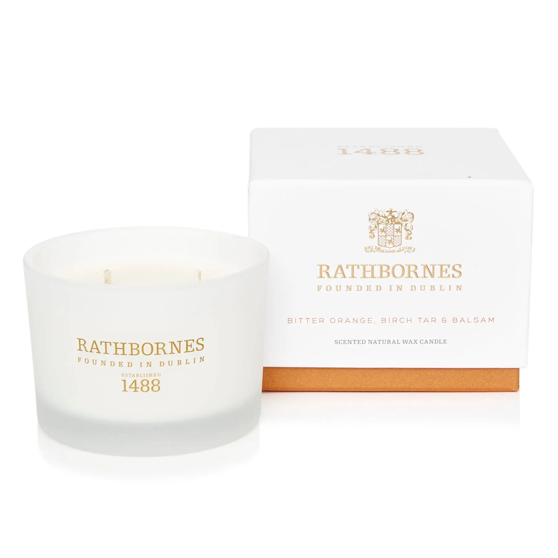 An image of Rathbornes Classic Candle:  Bitter Orange and Balsam