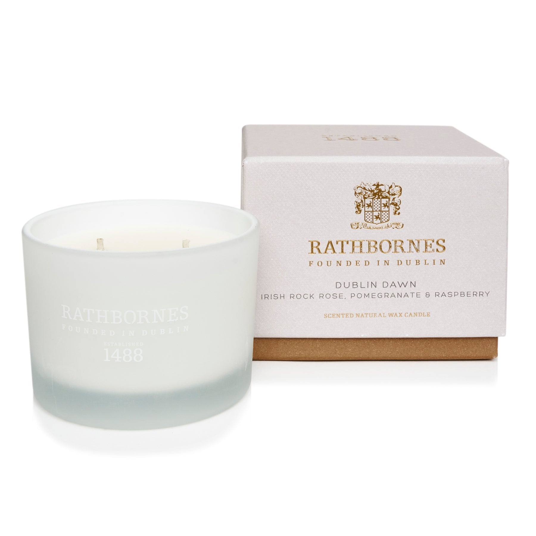 An image of John Rathbornes Dublin Dawn 2-Wick Candle 6.7 oz