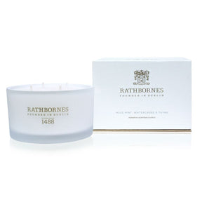John Rathbornes Wild Mint, Watercress & Thyme 4-Wick Candle 13.75 oz