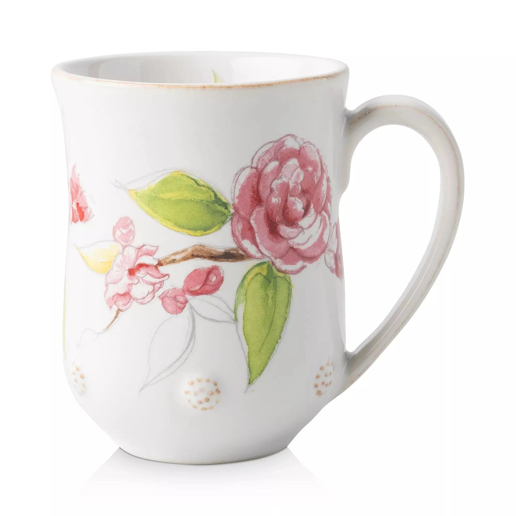 An image of Juliska Berry & Thread Floral Sketch Cherry Blossom Mug