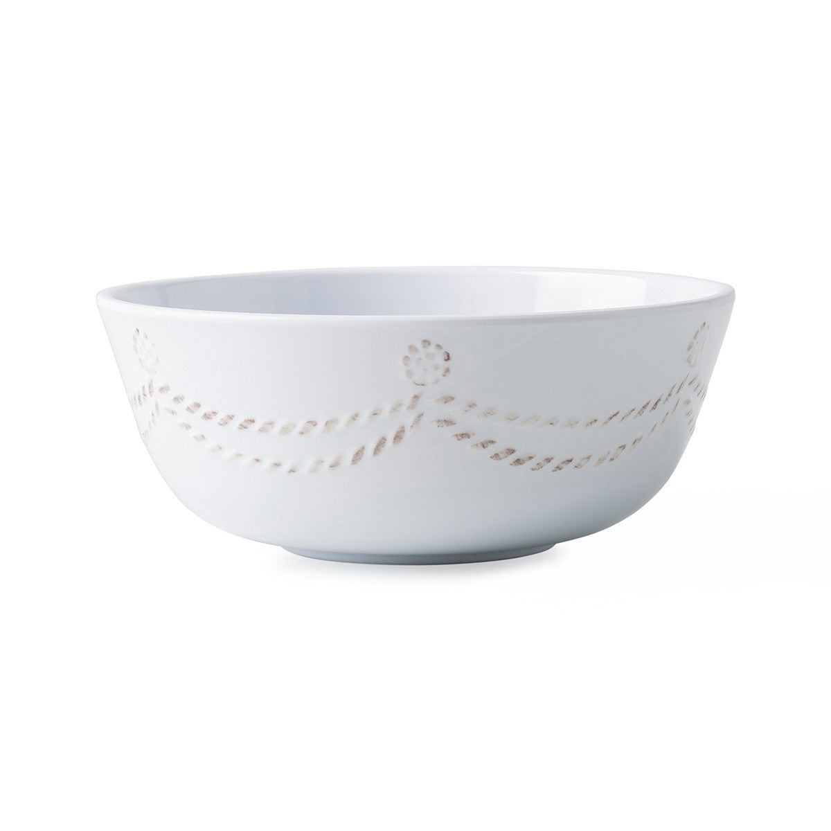 An image of Juliska Berry & Thread Melamine Whitewash Cereal/Ice Cream Bowl