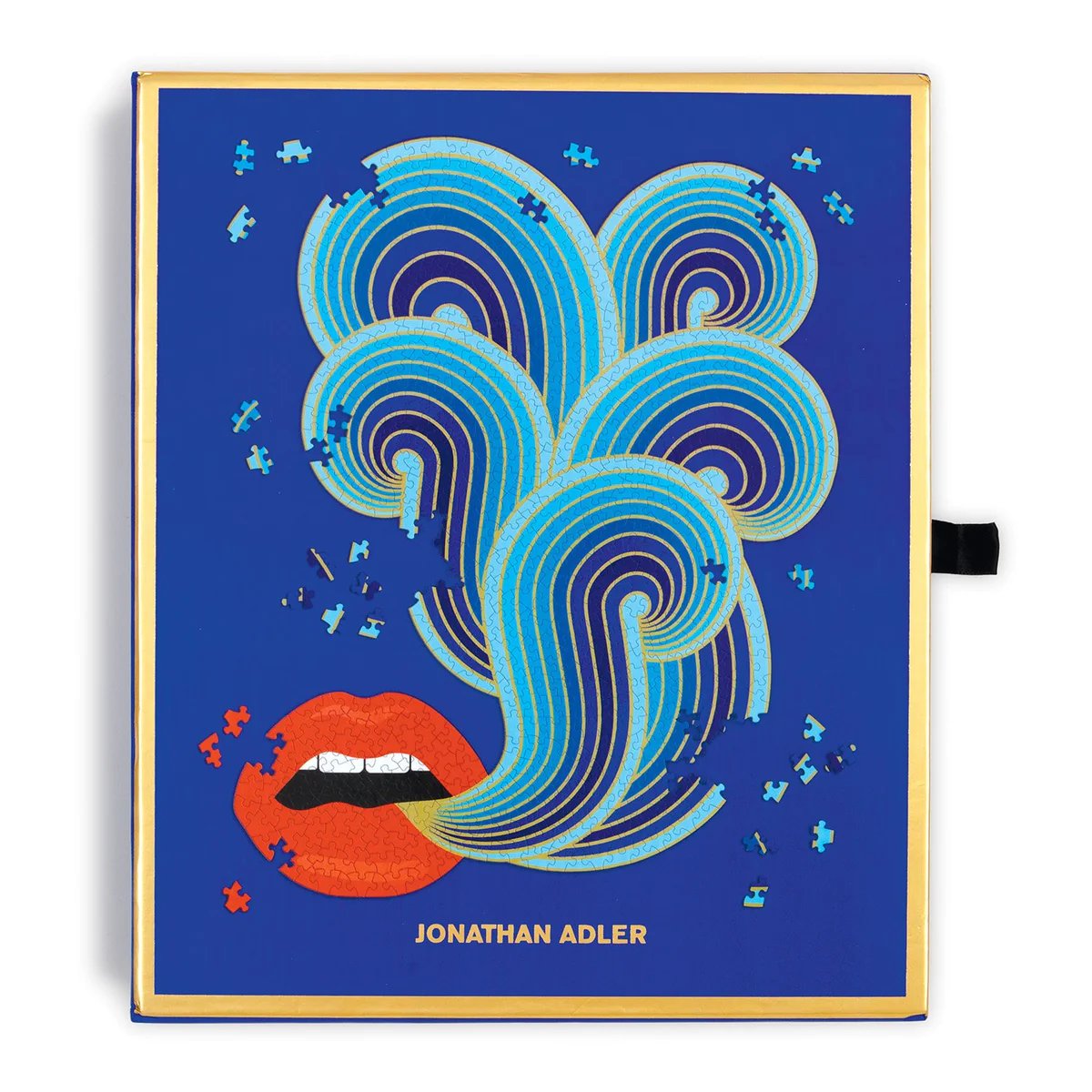 An image of Hachette Jonathan Adler Lip Shaped Puzzle