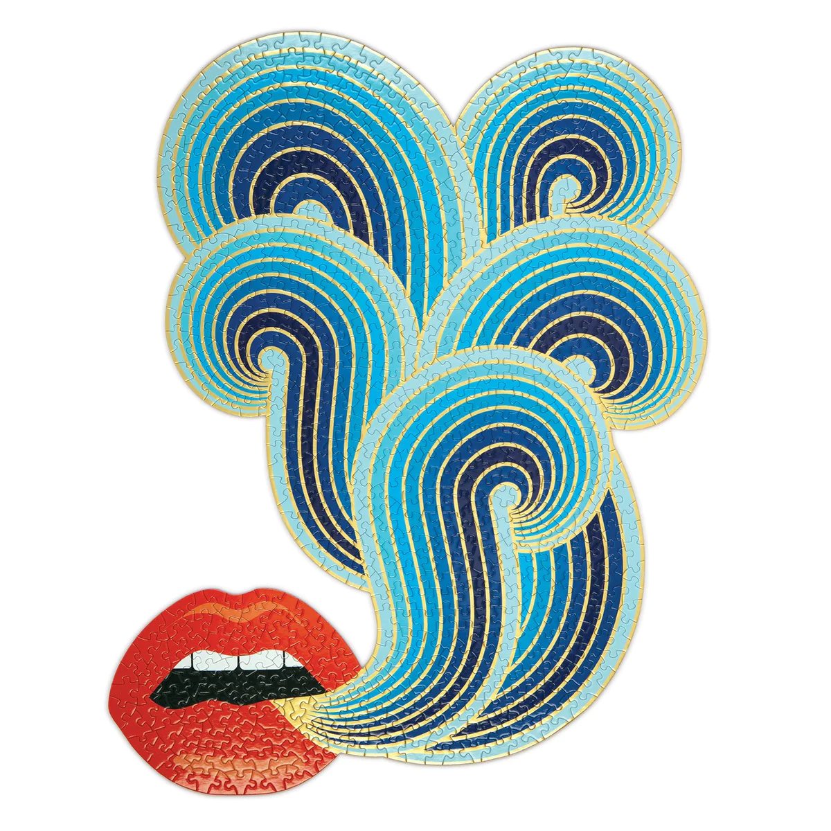 An image of Hachette Jonathan Adler Lip Shaped Puzzle