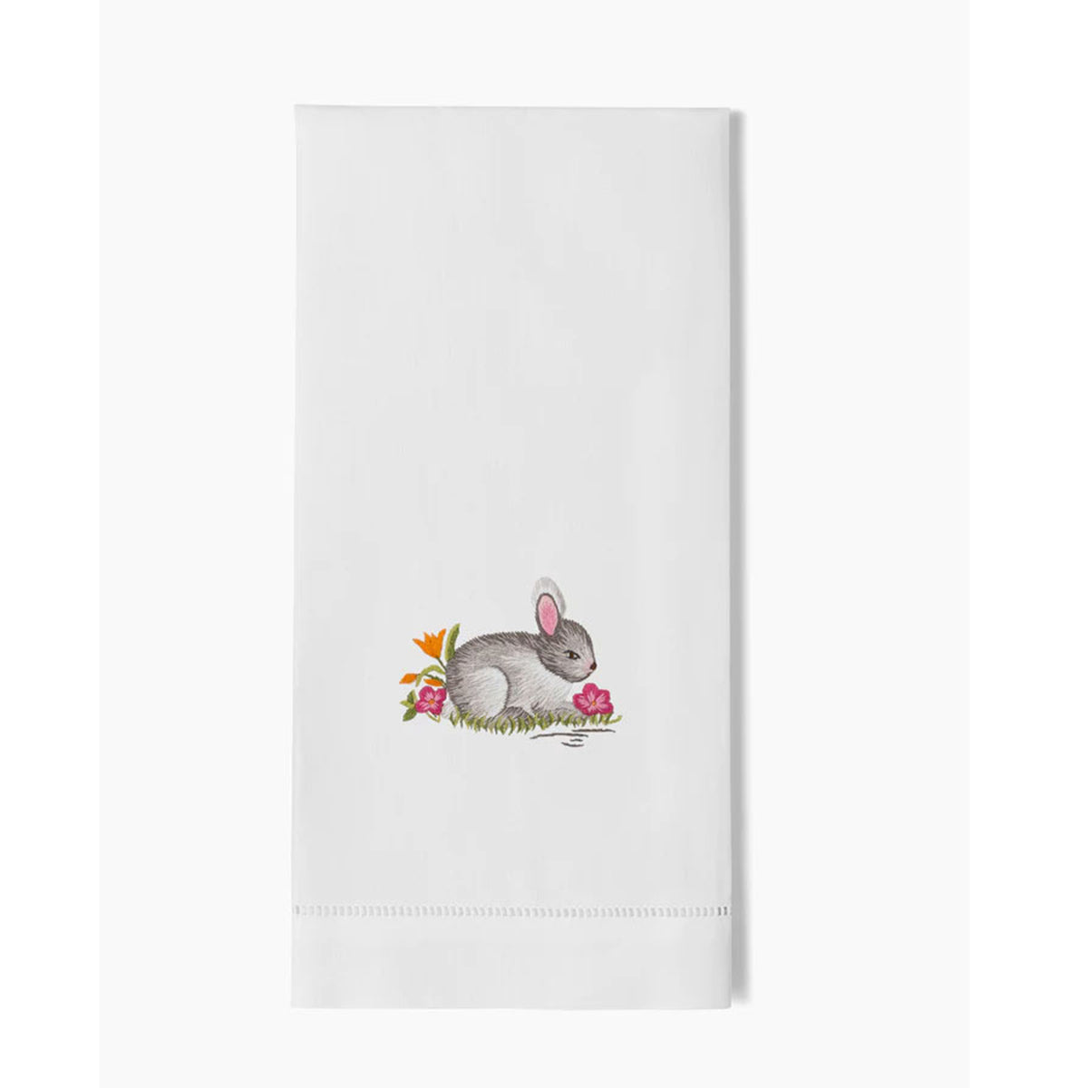 An image of Henry Handwork Gray Bunny Hand Towel