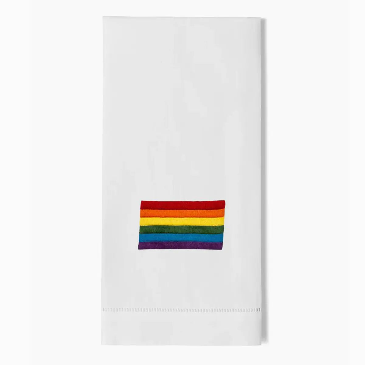 An image of Henry Handwork Pride Flag Guest Towel