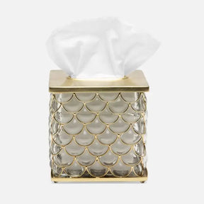 Pigeon and Poodle Gila Soap Pump in Clear and Brushed Gold