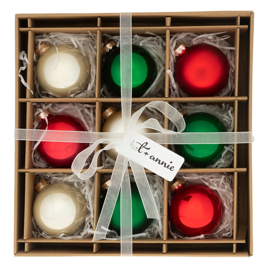 An image of Kat & Annie Round Ball Ornaments (Box of 9)