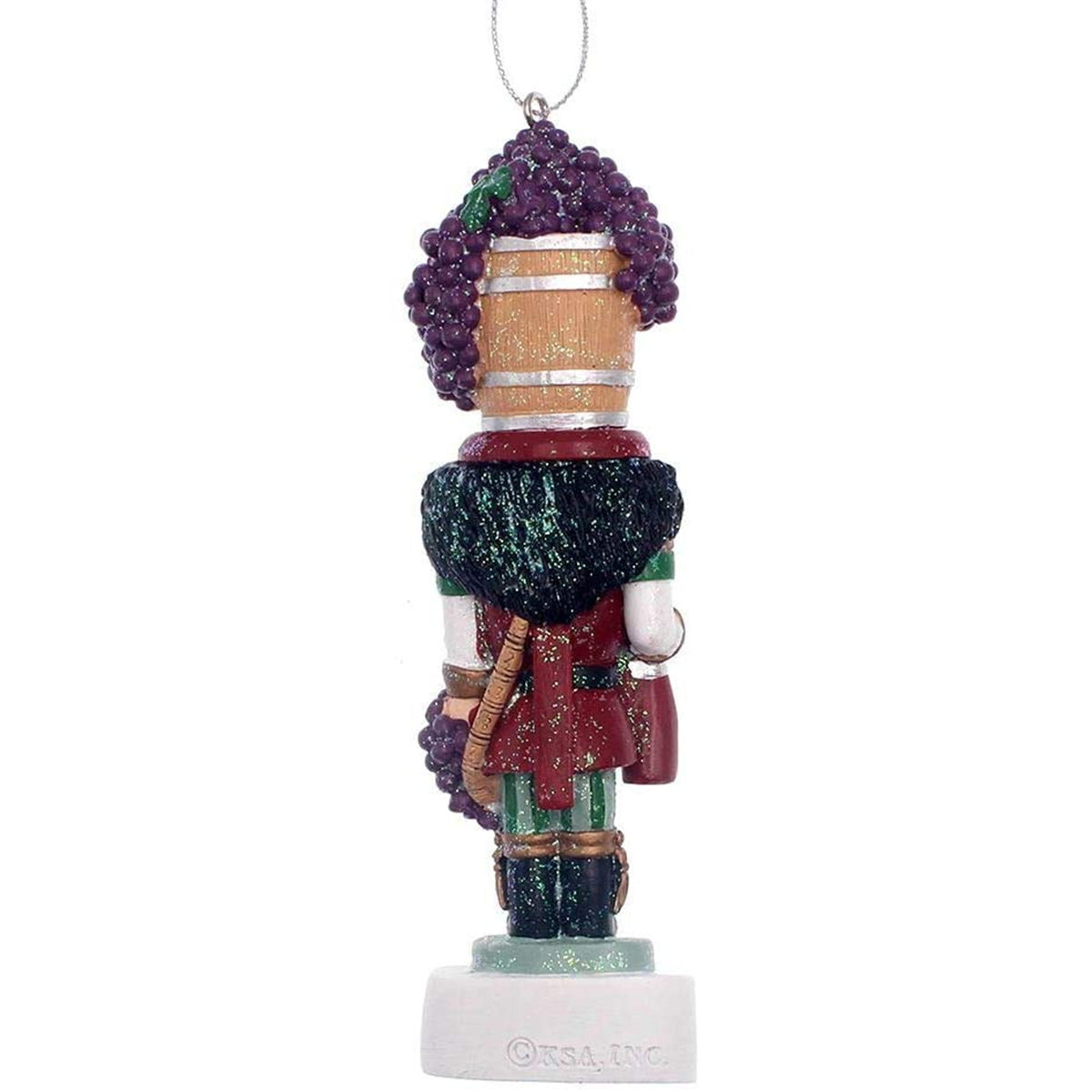 An image of Kurt Adler Wine Nutcracker Personalize Ornament