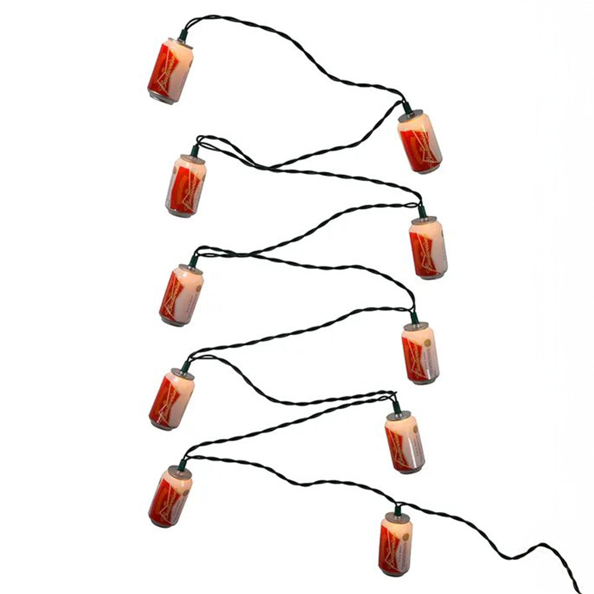 An image of Kurt Adler 10-Light New Budweiser Can Light Set
