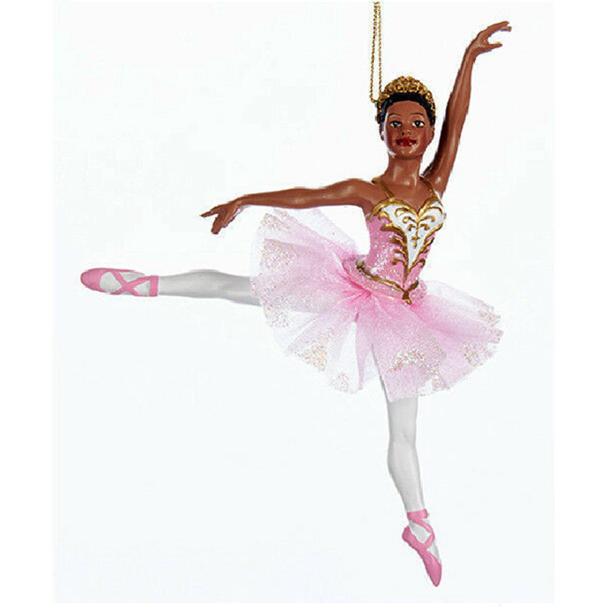 An image of Kurt Adler African American Ballerina Ornament