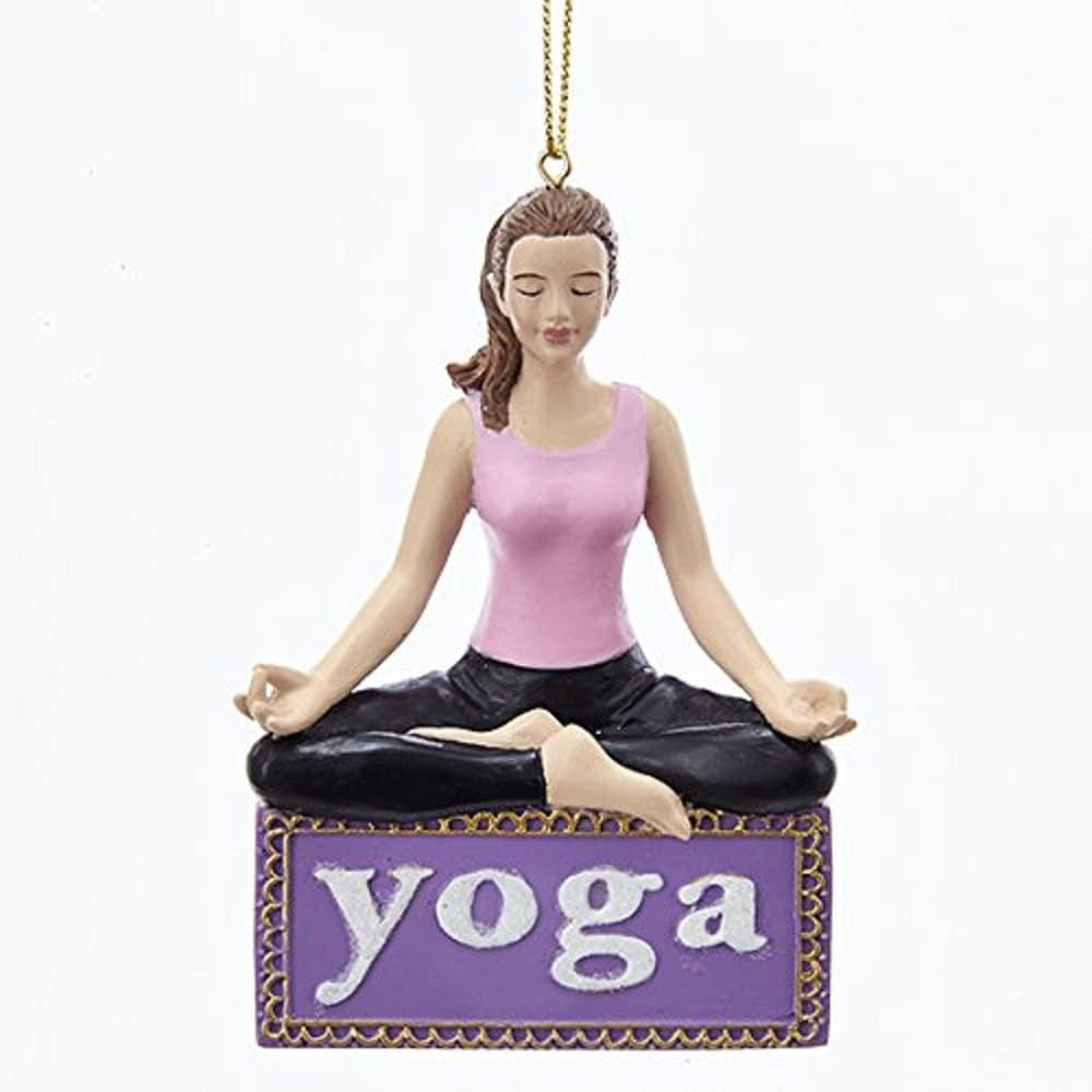 An image of Kurt Adler Resin Yoga Ornament