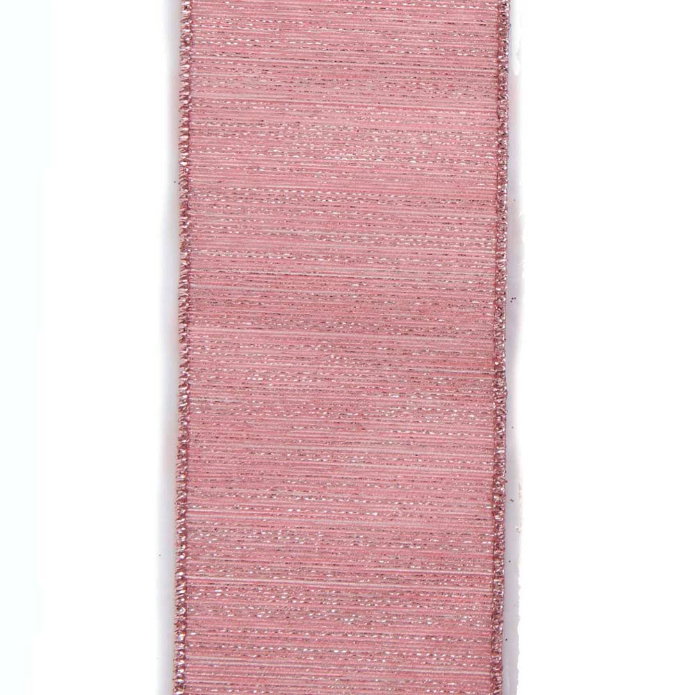 Kurt Adler Mauve Pink Solid Ribbon - 2.5in, 10yd