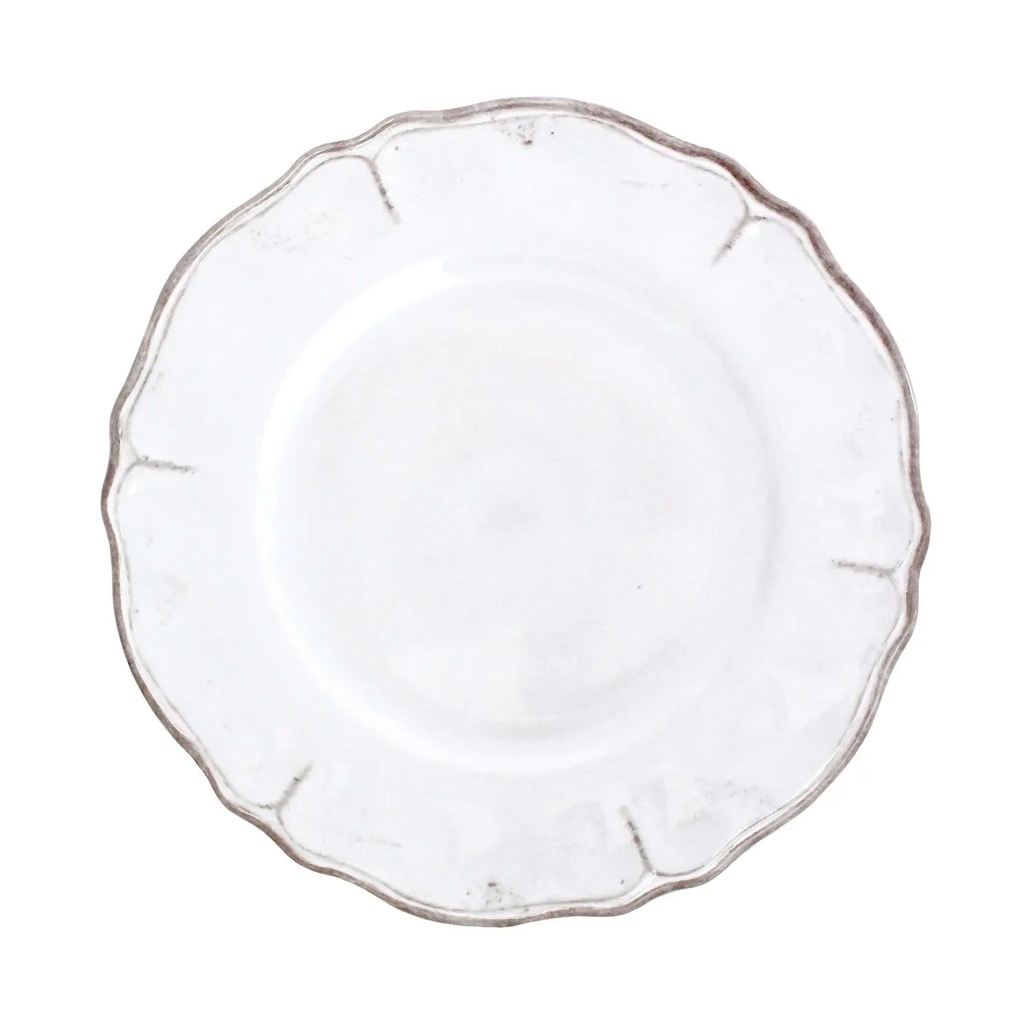 An image of Le Cadeaux Rustica Antique White 11 inch Dinner Plate