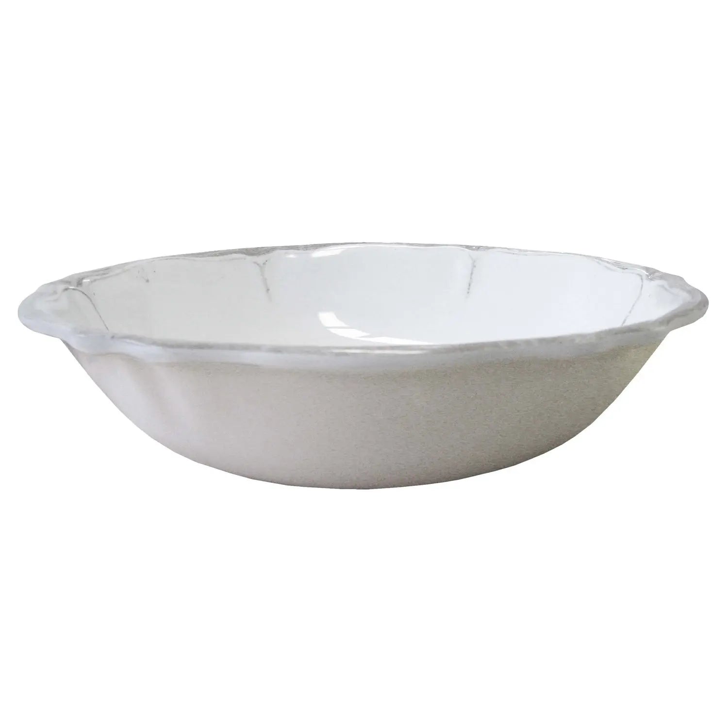 Le Cadeaux Rustica Antique White 13.75 inch Salad Bowl