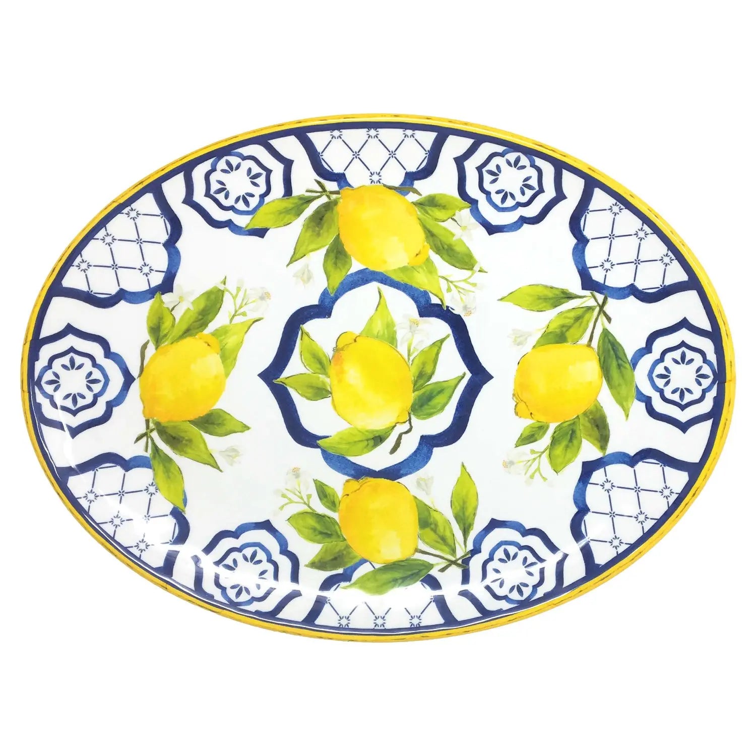 An image of Le Cadeaux Palermo 16in Oval Platter