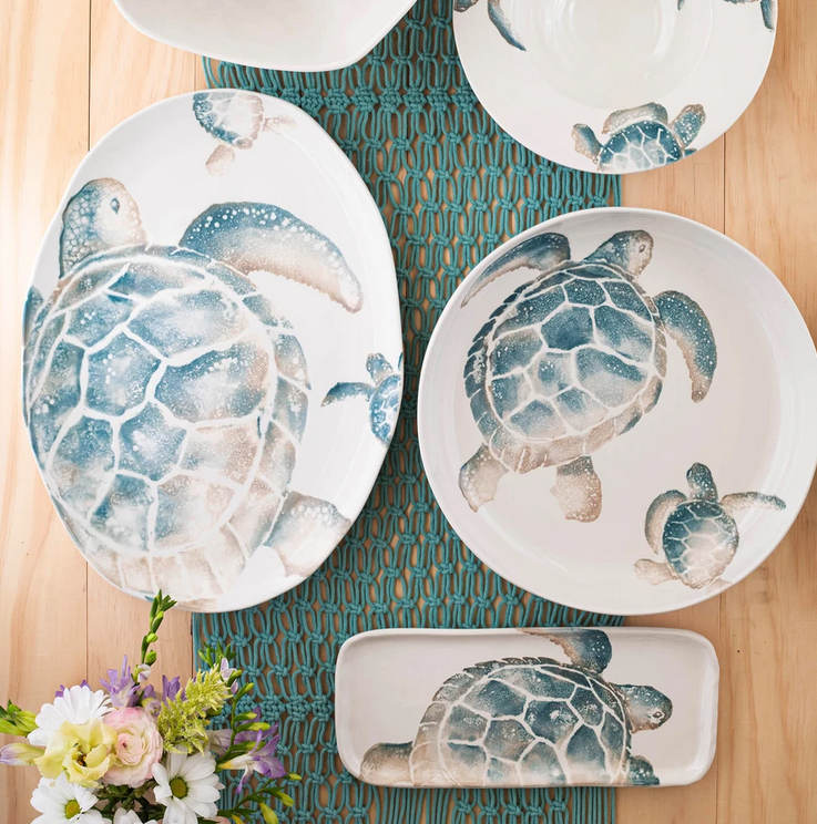 An image of Vietri Tartaruga Medium Oval Platter