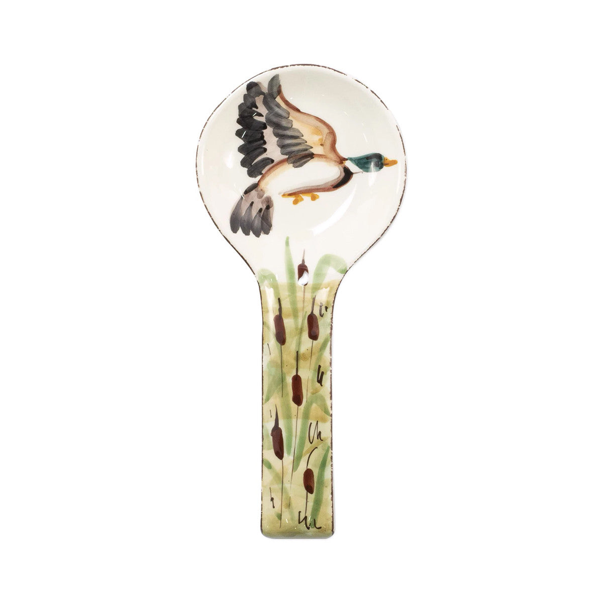 An image of Vietri Wildlife Mallard Spoon Rest