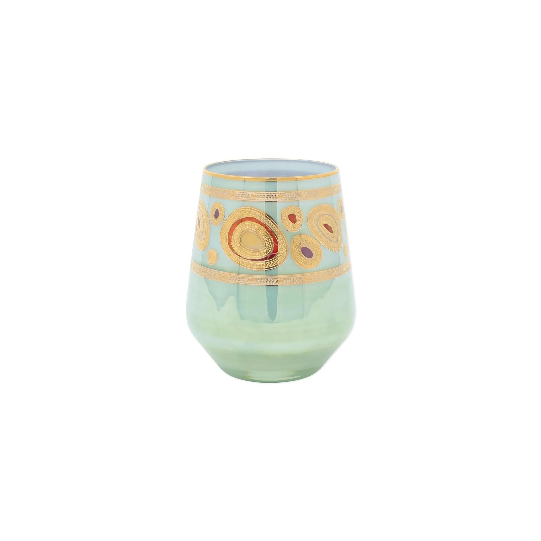 An image of Vietri Regalia Stemless Wine Glass