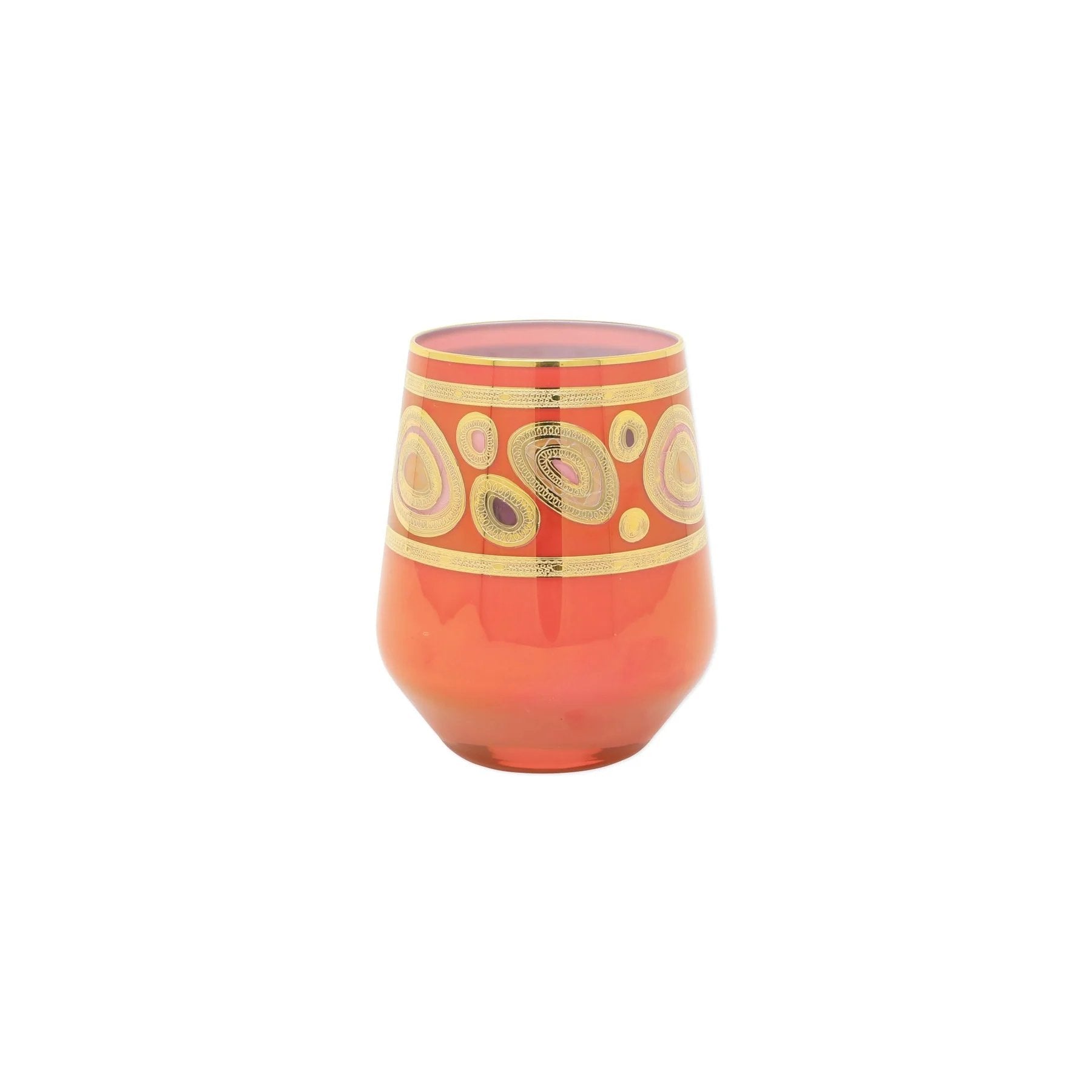 Vietri Regalia Stemless Wine Glass