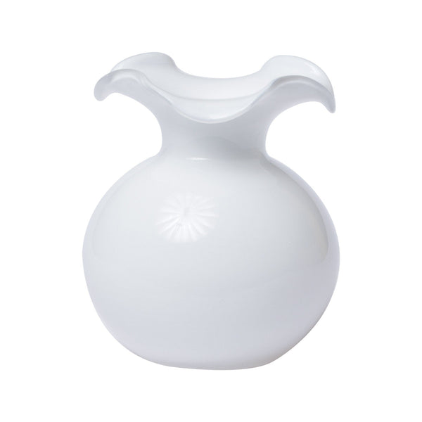 Vietri Hibiscus Glass Fluted Vase