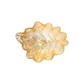 Vietri Moon Glass Leaf Small Bowl