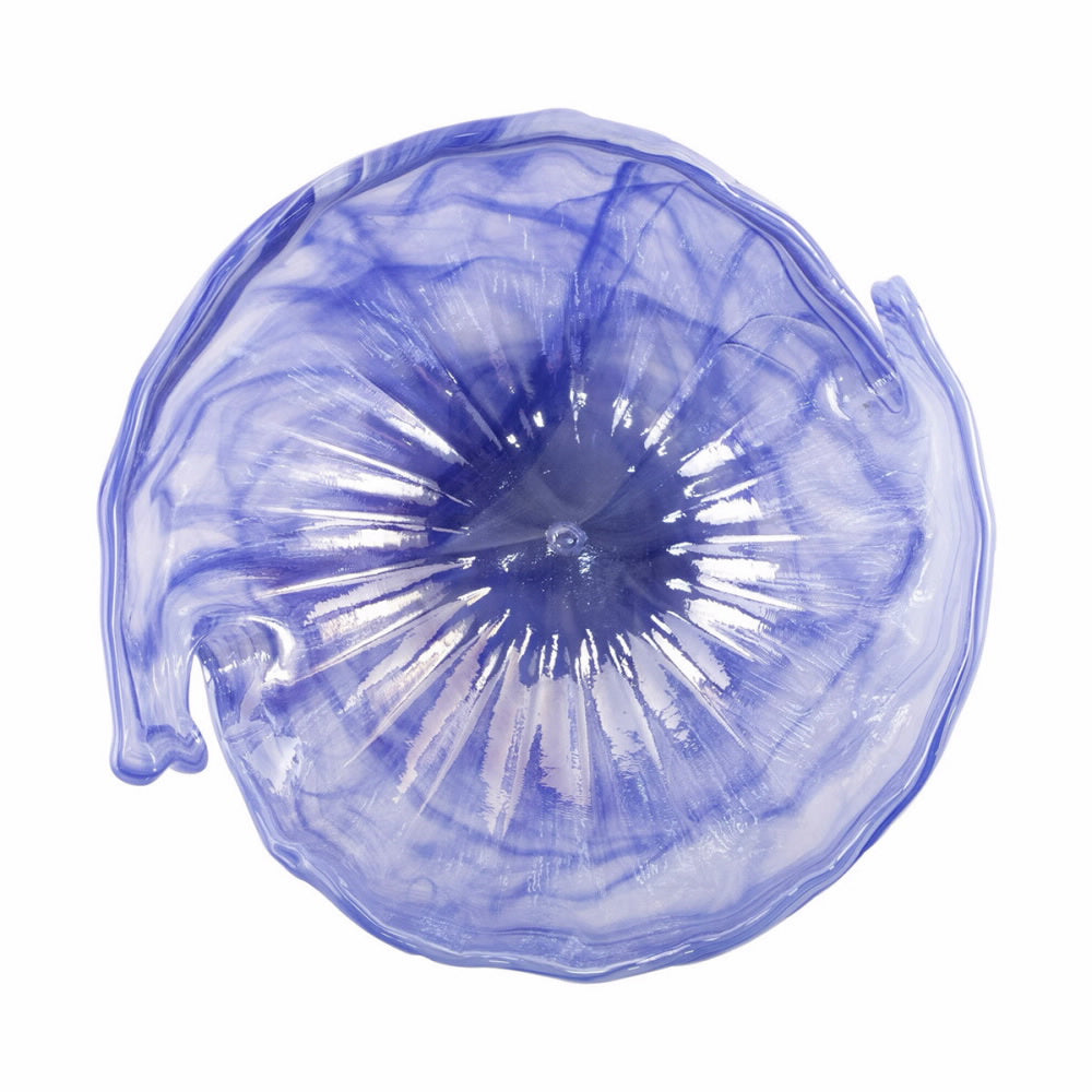An image of Vietri Onda Glass Cobalt Round Bowl