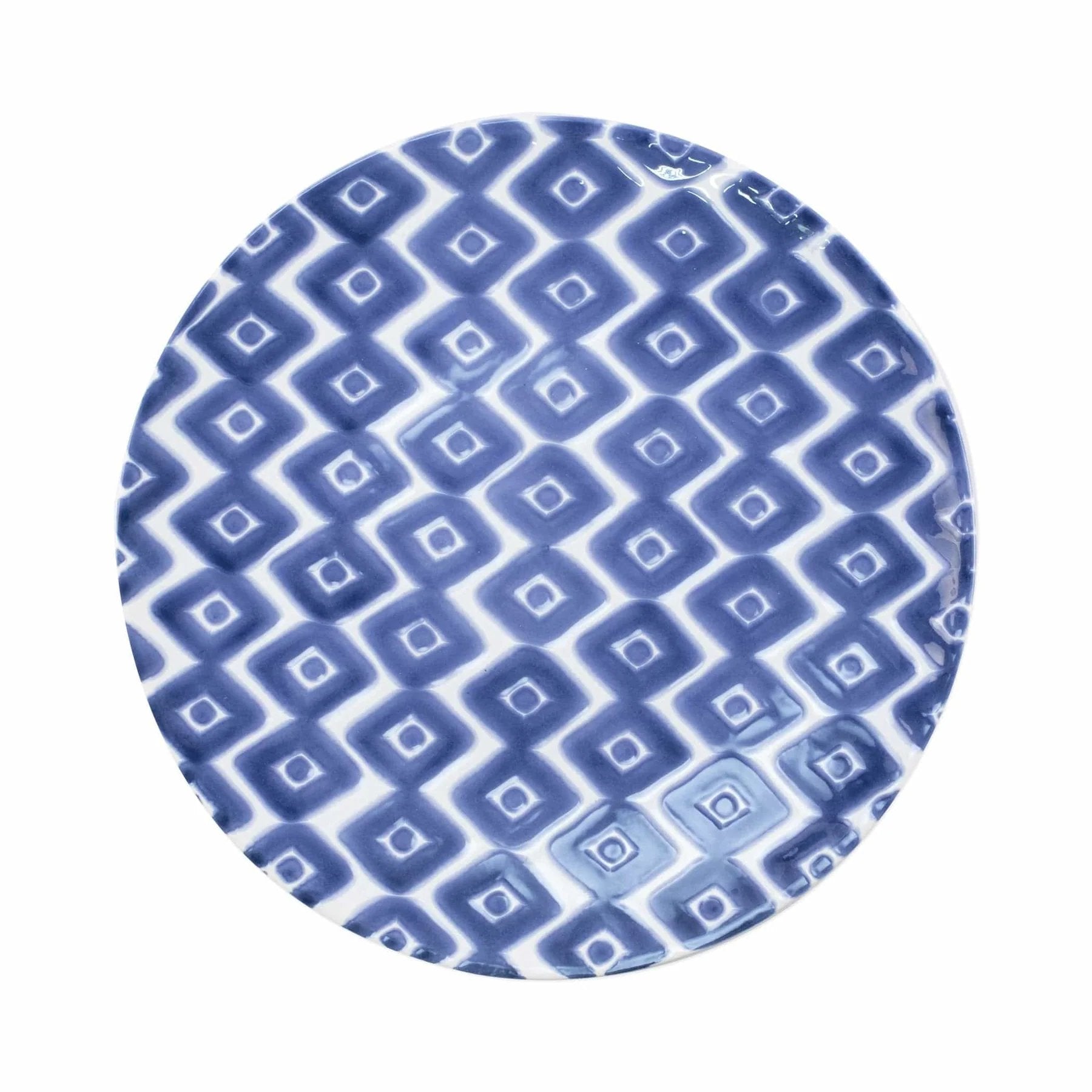 An image of Viva By Vietri Santorini Diamond Dinner Plate