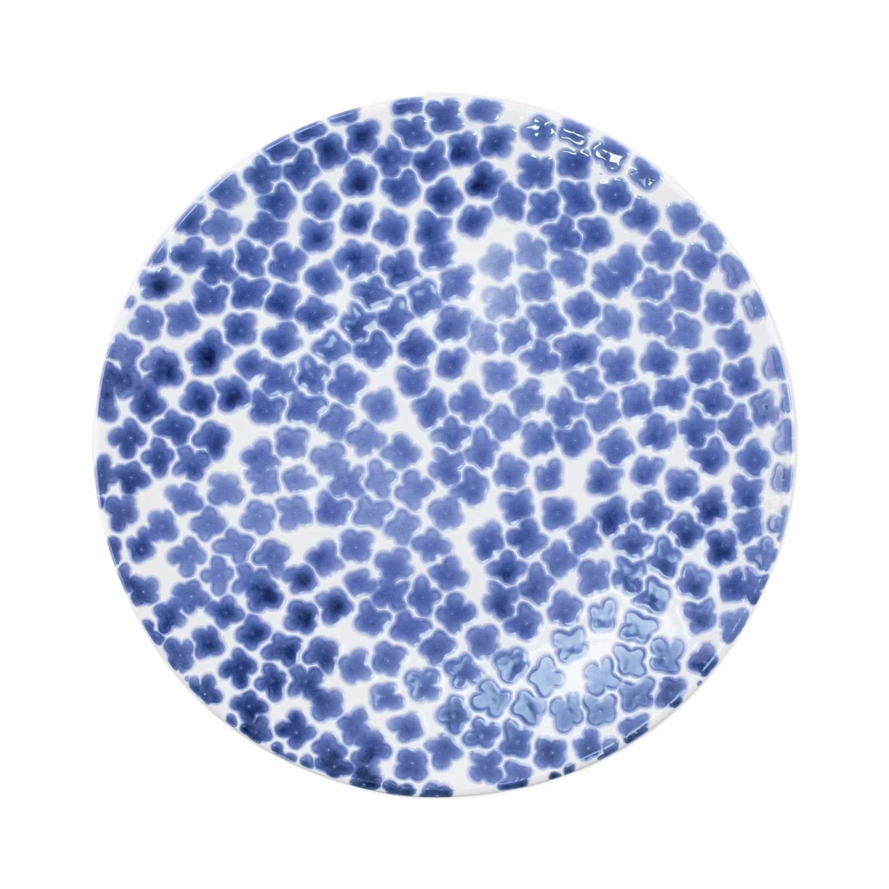 An image of Viva By Vietri Santorini Flower Dinner Plate