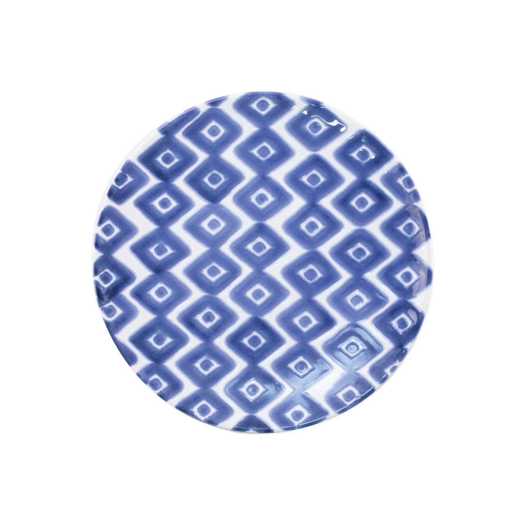 An image of Viva By Vietri Santorini Diamond Salad Plate