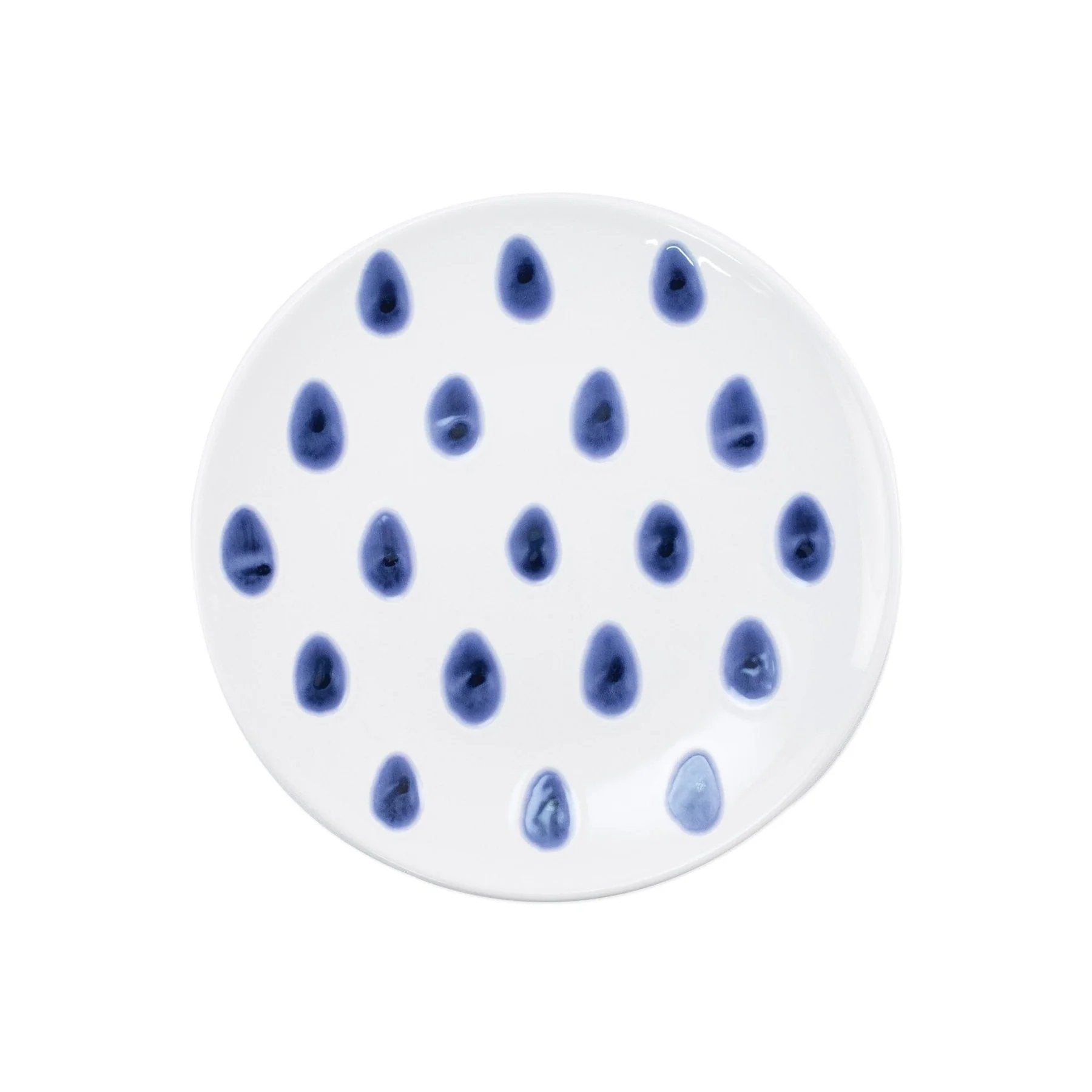 An image of Viva By Vietri Santorini Dot Salad Plate