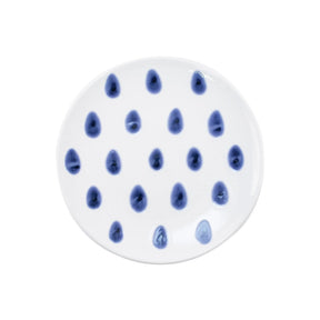 Viva By Vietri Santorini Dot Salad Plate