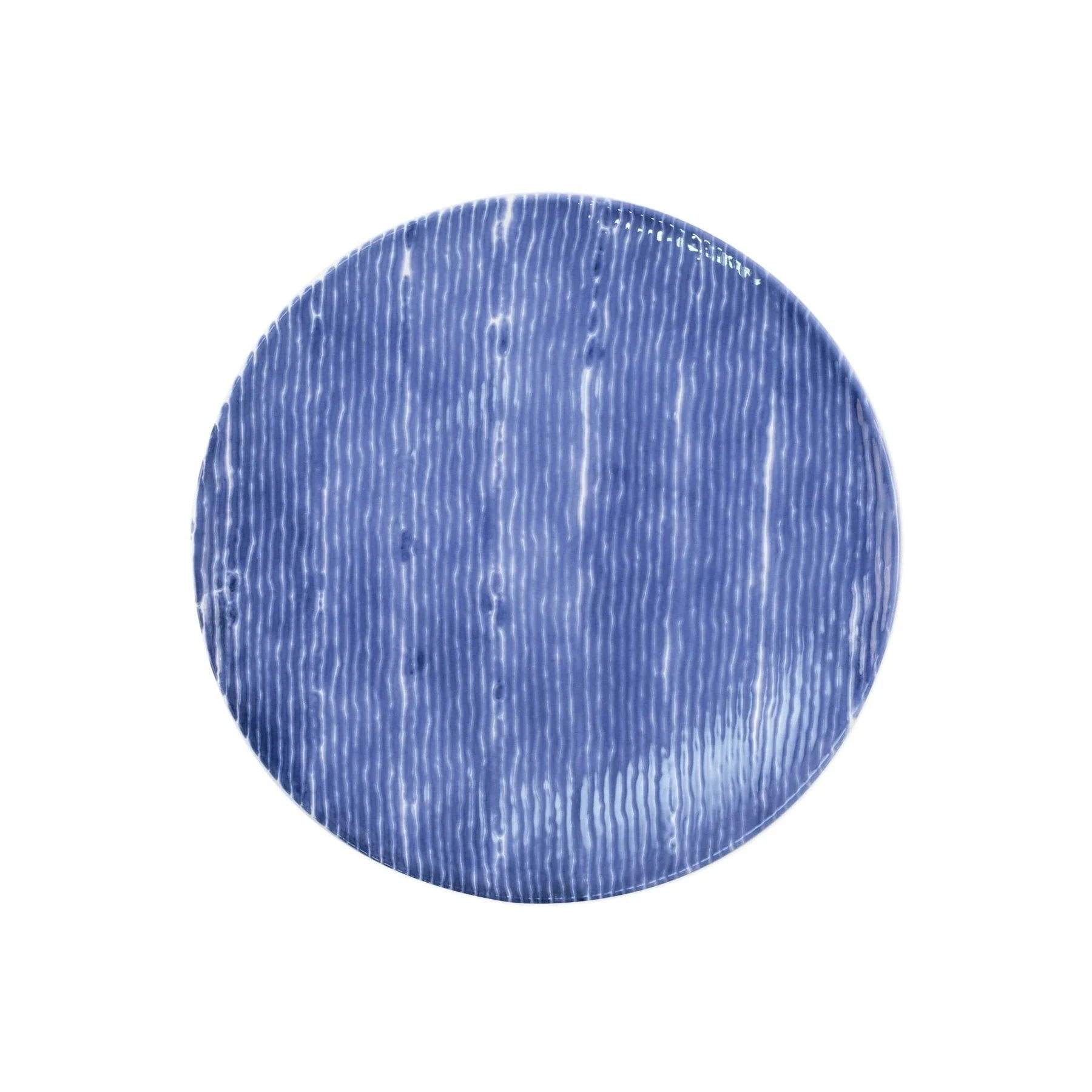 An image of Viva By Vietri Santorini Stripe Salad Plate