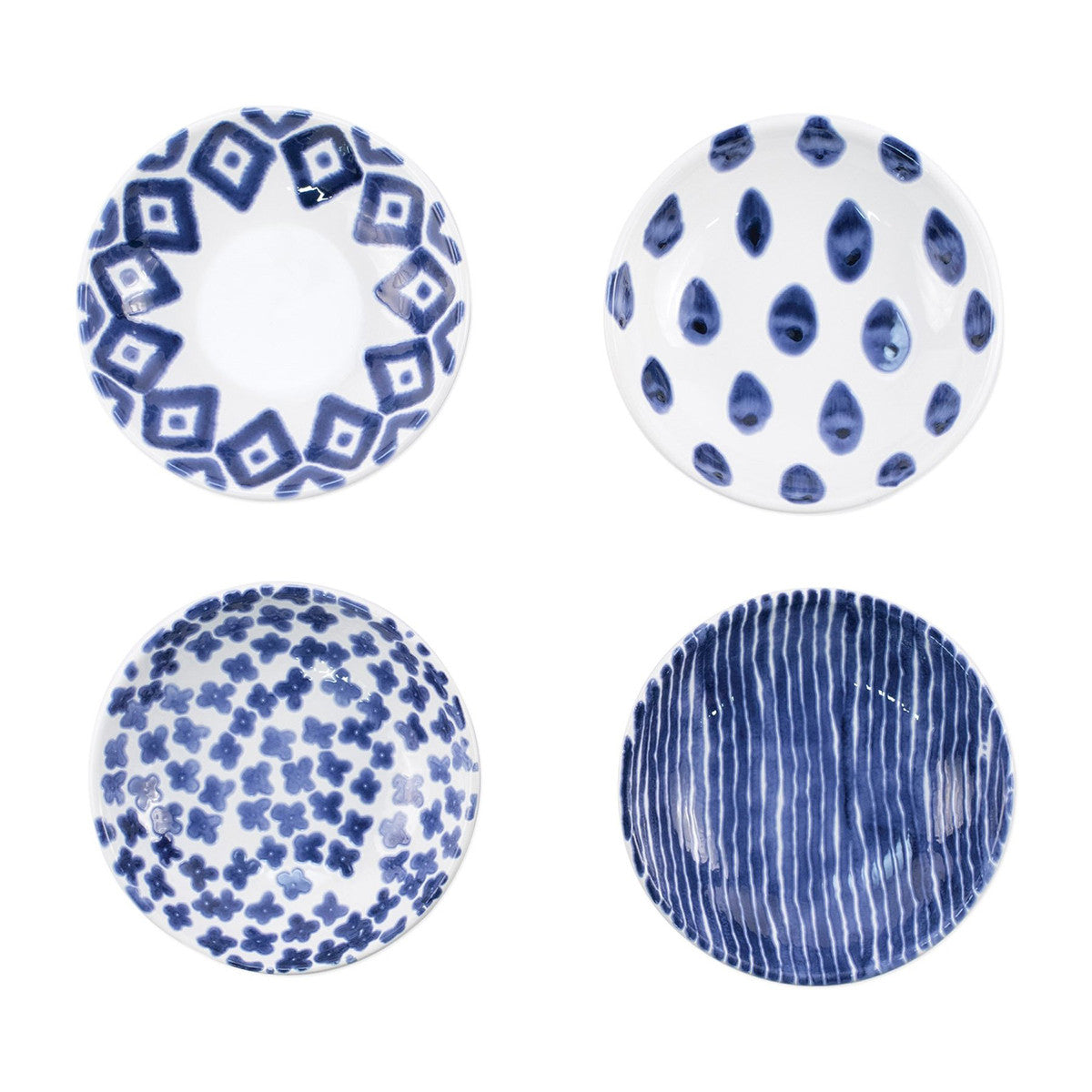 An image of Viva By Vietri Santorini Assorted Condiment Bowls - Set of 4