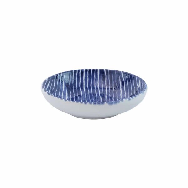 An image of Viva By Vietri Santorini Stripe Condiment Bowl