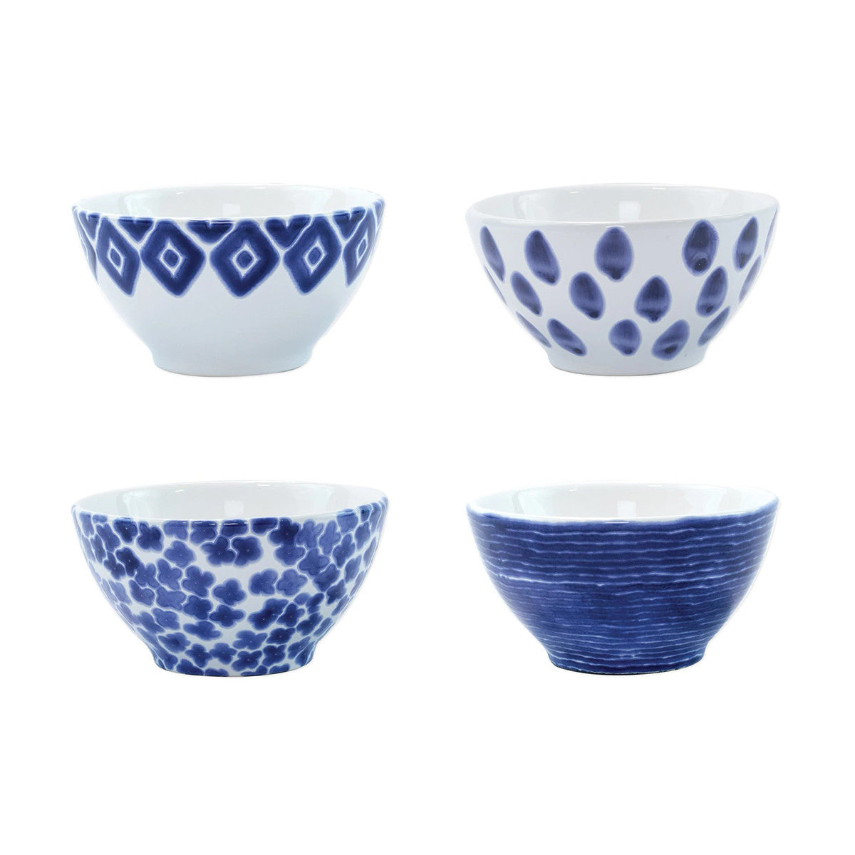 An image of Viva By Vietri Santorini Assorted Cereal Bowls - Set of 4