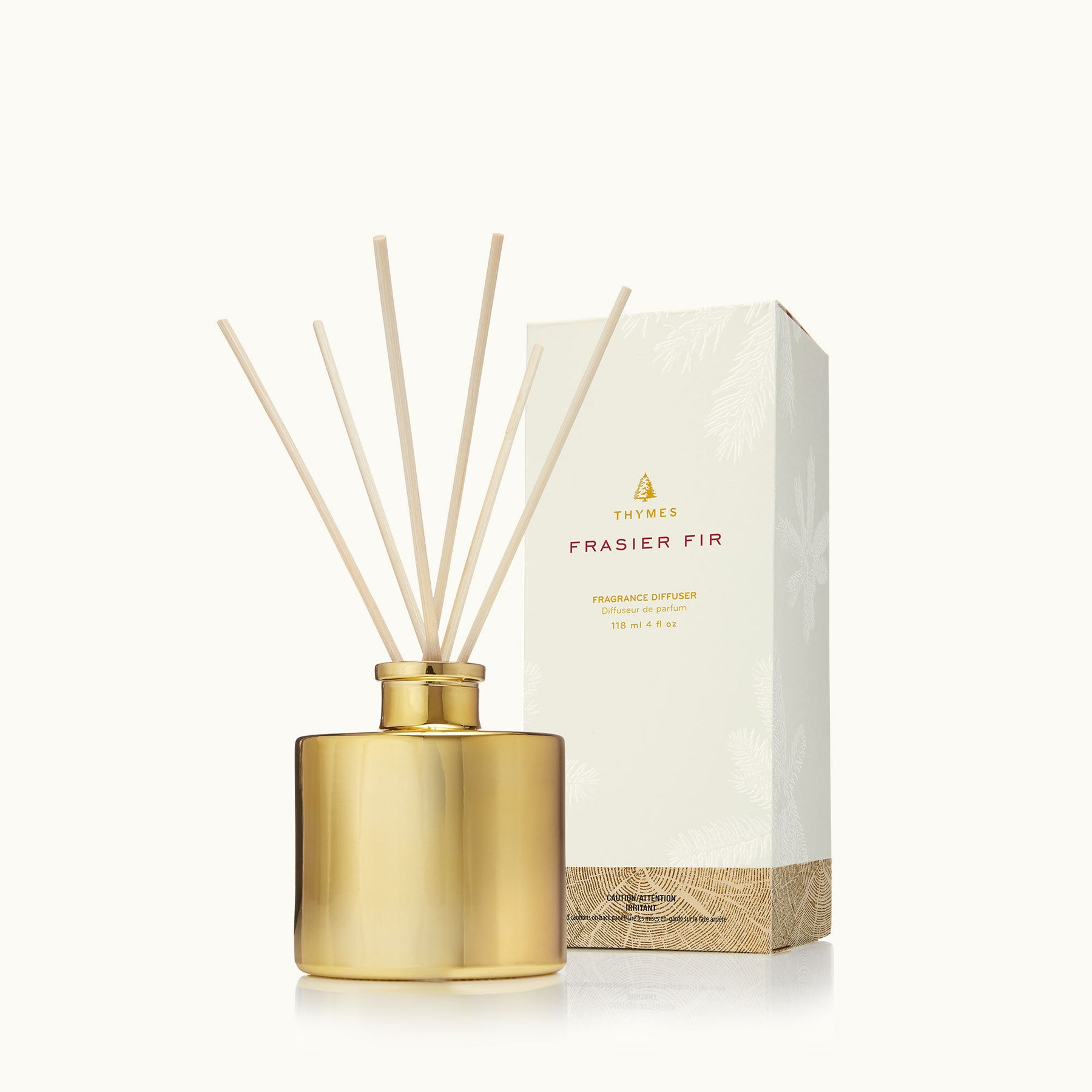 An image of Thymes Frasier Fir Petite Reed Diffuser 4 fl oz