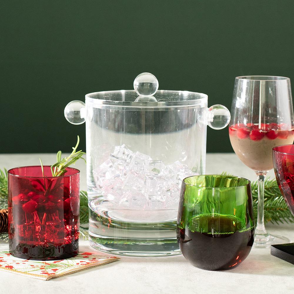 Caspari Acrylic Ice Bucket & Lid