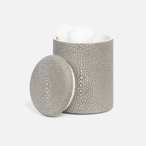 An image of Pigeon and Poodle Tenby Small Round Canister -  Sand