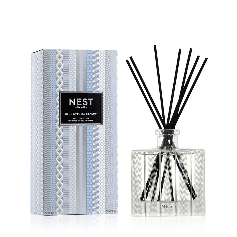 An image of Nest Fragrances Blue Cypress & Snow Reed Diffuser 5.9 oz