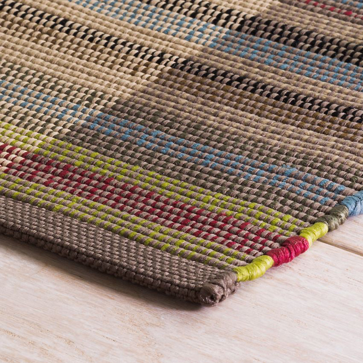 An image of Dash & Albert Swedish Rag Indoor/Outdoor Rug- 2 x 3'
